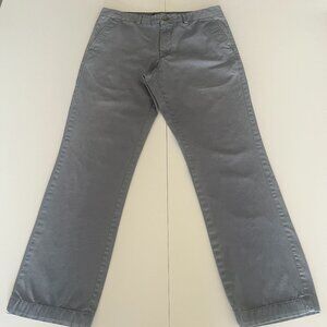 Banana Republic Pants Mens 33x32 Gray Aiden Fit 100% Cotton Chinos Preppy Office